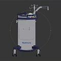 Mindray Professional Medical Cart With Blue White Design Control Panel And Wheels