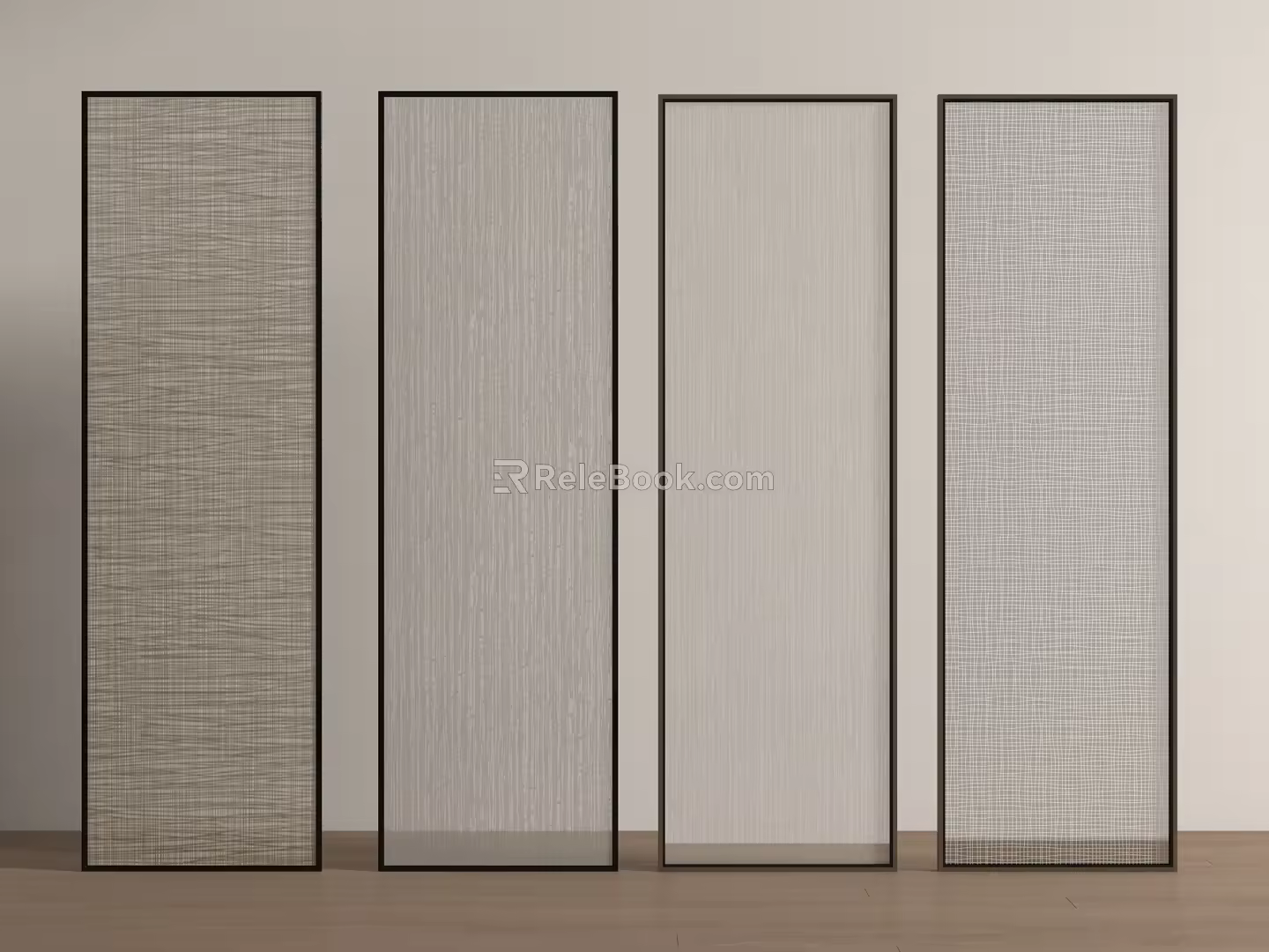 Modern Partition Modern Wire Glass 3d model