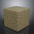 Wood Stone Textured Decorative Cube With Intricate Pattern Design And Smooth Surface