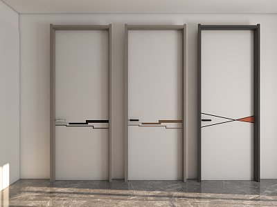 Modern swing door indoor swing door model