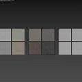 Stacked Gray Textured Construction Panels With Various Sizes And Surfaces
