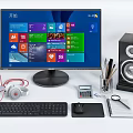 Modern computer audio monitor combination 3d model