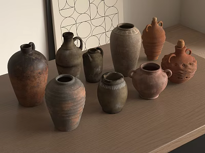 Silent Zen Pottery Pottery Pot Ceramic Pot 3d model
