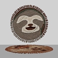 Round carpet 3d model