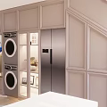 Modern Apartment Interior With Living Room Kitchen Island Counter Sofa Pendant Lights And Plants