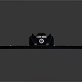 Black Batmobile Style Car with Sleek Design Parked on Circular Platform