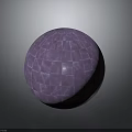 Purple Spherical Decorative Equipment With Grid Pattern Square Textured Surface For Modern Interior Decoration