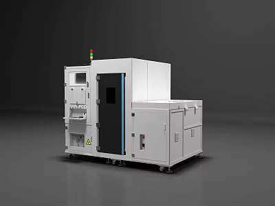 Modern Industrial Equipment With Control Panel Display Screen And Mobile Base 3d model