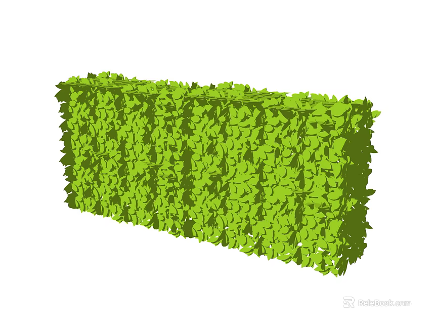 Lush Green Plant Wall With Dense Foliage For Indoor Outdoor Decor 3d model 