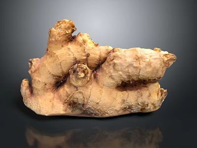 Fresh Ginger Root Natural Organic Raw Produce For Daily Kitchen Use 3d model