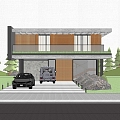 Single-family villa homestay building self-built house 3d model