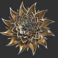 Hidden Weapon Lotus Weapon New Buddha Anger Tang Lotus Tangmen Hidden Weapon Realistic Dart Hidden Weapon Cold Weapon Lotus Hidden Weapon 3d model