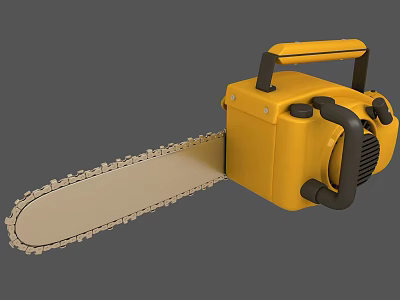modern chainsaw 3d model