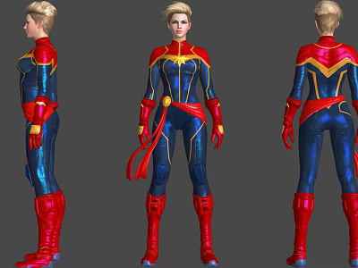 Modern Game Character Marvel Movie Captain Marvel 3d model