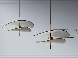 Modern chandelier 3d model