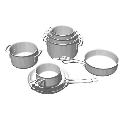 Modern Tableware 3d model Modern Tableware 3d model