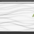 corrugated background wall special-shaped background wall wave background wall sofa background water corrugated background wall 3d model