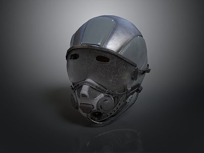 Sci-Fi Helmet Alien Helmet High Tech Helmet Game Helmet 3d model