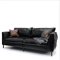 Modern double sofa 3d model