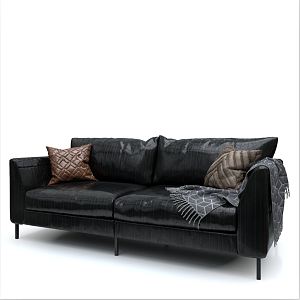 Modern double sofa 3d model