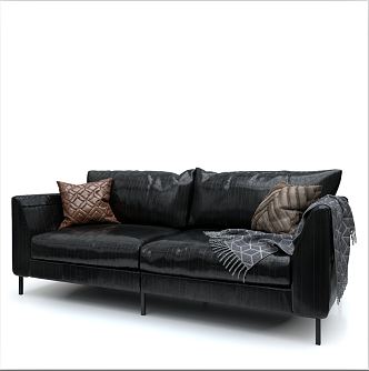 Modern double sofa 3d model