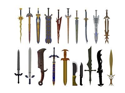 Chinese Sword Cold Weapon Sword Weapon 3d model Chinese Sword Cold Weapon Sword Weapon 3d model