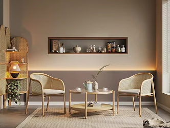 Leisure Table and Chair Combination Leisure Chair 3d model
