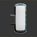 minibus minivan driverless bus school bus van box car 3d model