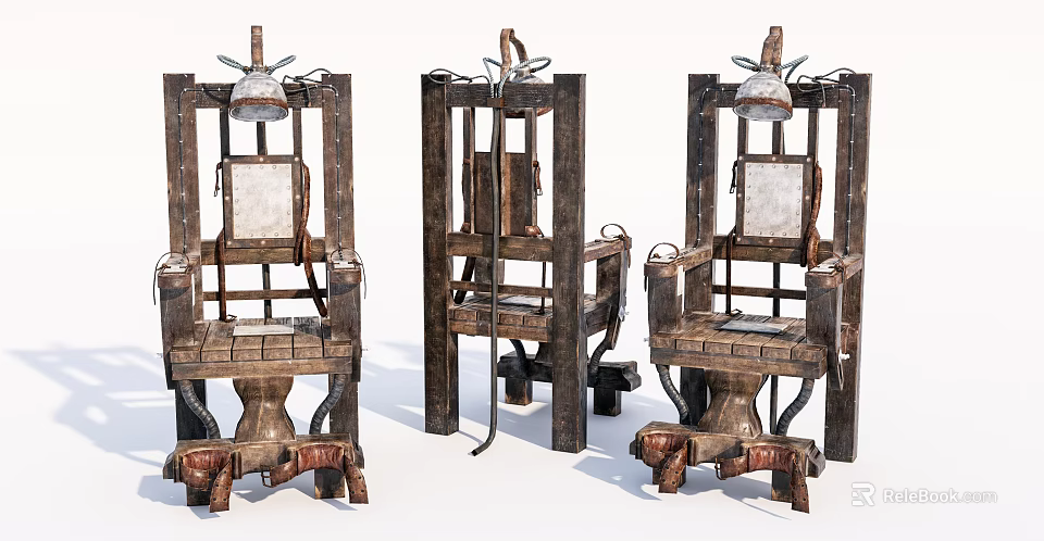 Three Vintage Hardware Tools Featuring Sturdy Metal Frames And Mechanical Parts 3d model 