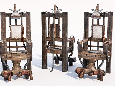 Three Vintage Hardware Tools Featuring Sturdy Metal Frames And Mechanical Parts 3d model