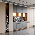 Elegant Modern Sideboard Design With Marble Countertop Lighting And Decorative Vase In Bright Space