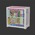 Modern mainframe liquid-cooled chassis high-end chassis 3d model