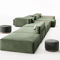 Modern Combination Sofa Multiplayer Sofa Combination 3d model
