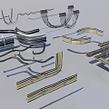 Industrial Equipment Pipes Fittings Elbows And Connectors With Various Shapes Colors