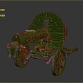 Modern machine gun Browning machine gun Browning Gatling White 3d model