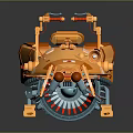 Modern Racing Sci-Fi Racing Sci-Fi Flying Sci-Fi Car 3d model