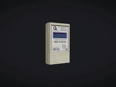 MECC ALTE Generator Control Module Featuring Digital Display And Control Buttons 3d model
