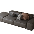 Modern Office Sofa Leather Sofa 3d model