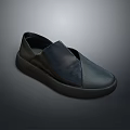 Stylish Black Leather Loafers With Minimalist Design And Thick Sole For Everyday Use