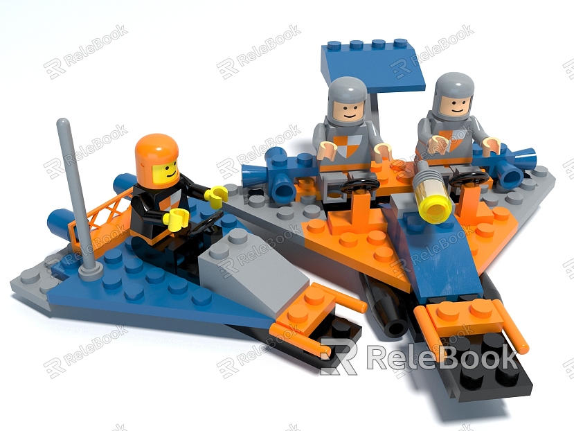 Style Lego toy building blocks decorative ornaments spaceship doll model