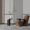 Modern single sofa 3d model