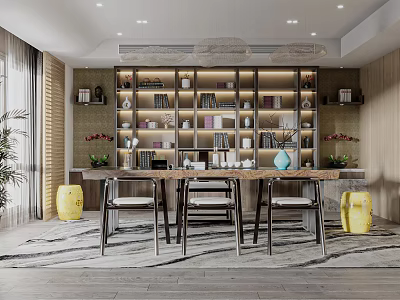 Quiet Tea Room 3d model