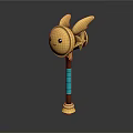 Golden Bee Shaped Hammer Unique Hardware Tool With Blue Green Striped Handle And Decorative Wings