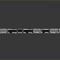 modern light rail train subway high-speed rail 3d model