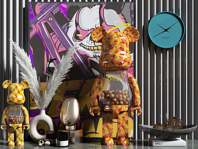 Modern Ornaments Combination Decorative Jewelry Combination 3d model