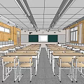 Tooling School Classroom 3d model