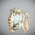 Intricate Striped Shell Model With Detailed Internal Mechanical Structure Design