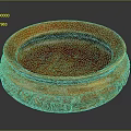 Handcrafted Wooden Round Tray With Intricate Carved Patterns And Brown Finish