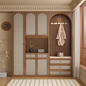 Antique Wardrobe Entrance Cabinet 3d model
