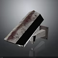 Durable Electronic Appliance Wall Mounted Design With Red White Texture And Metal Bracket